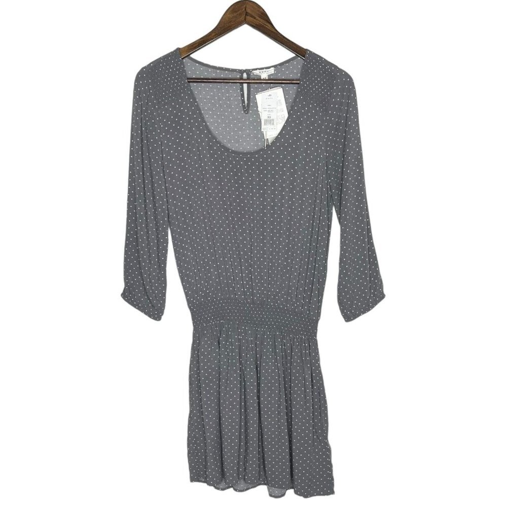 Soft Joie NWT Zandi Drop Waist Star Moon Print Dark Grey/Porcelain Dress Size XS